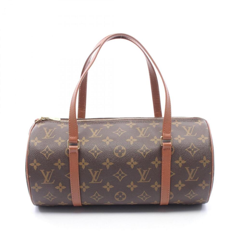 LOUIS VUITTON Authentic Brown Monogram Leather Papillon 30 Bag